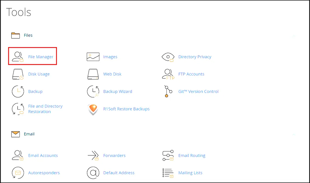 Backup your website